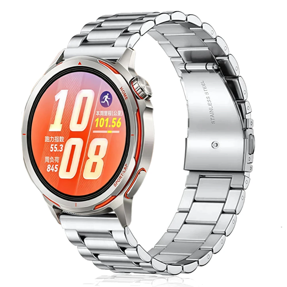Sleek Stainless Steel Metal Watch Strap, 20mm/22mm