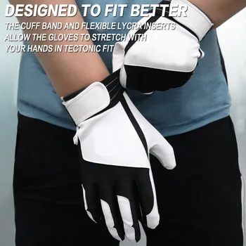 Batting Gloves Men Adult for Baseball Softball Cabretta Leather Batting Glove 1 Pair 5