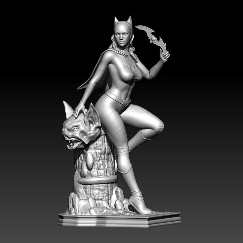 1/24 75mm 1/18 100mm Resin Model The Bat Girl Figure Unpainted No Color RW-1057