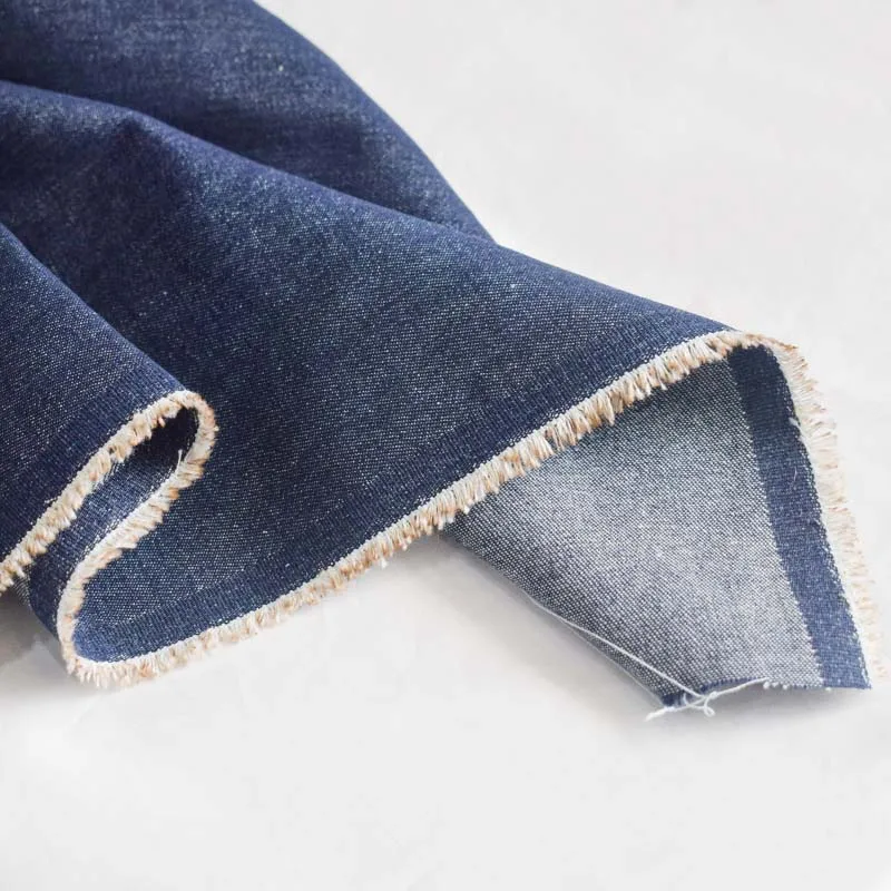 Ready Stock High Quality Jeans Fabric Denim Ideal for Fashionable Apparel Printed Women Dress