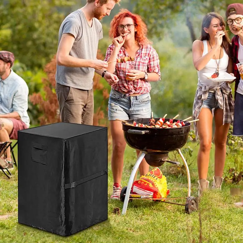 BBQ Grill Barbeque Cover Anti-Dust Waterproof Square Fire Pit Cover Charbroil BBQ Outdoor Rain Protective Barbecue