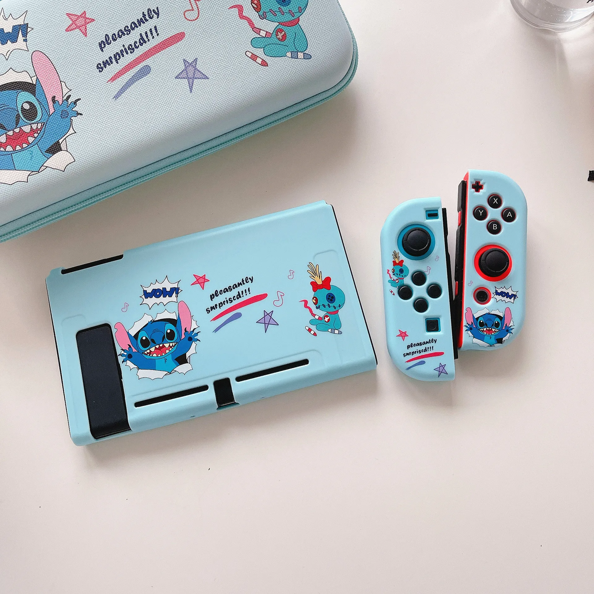 Disney Stitch Silicone Game Console Protective Case for Nintendo Switch  Oled Cute Animation Split Soft Shell for NS Accessories - AliExpress