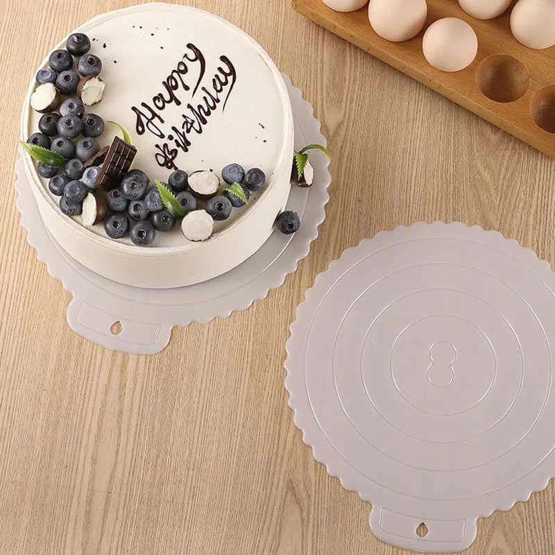 Cake Stand Round Cardboard Base Plastic Paper Cupcake Tray