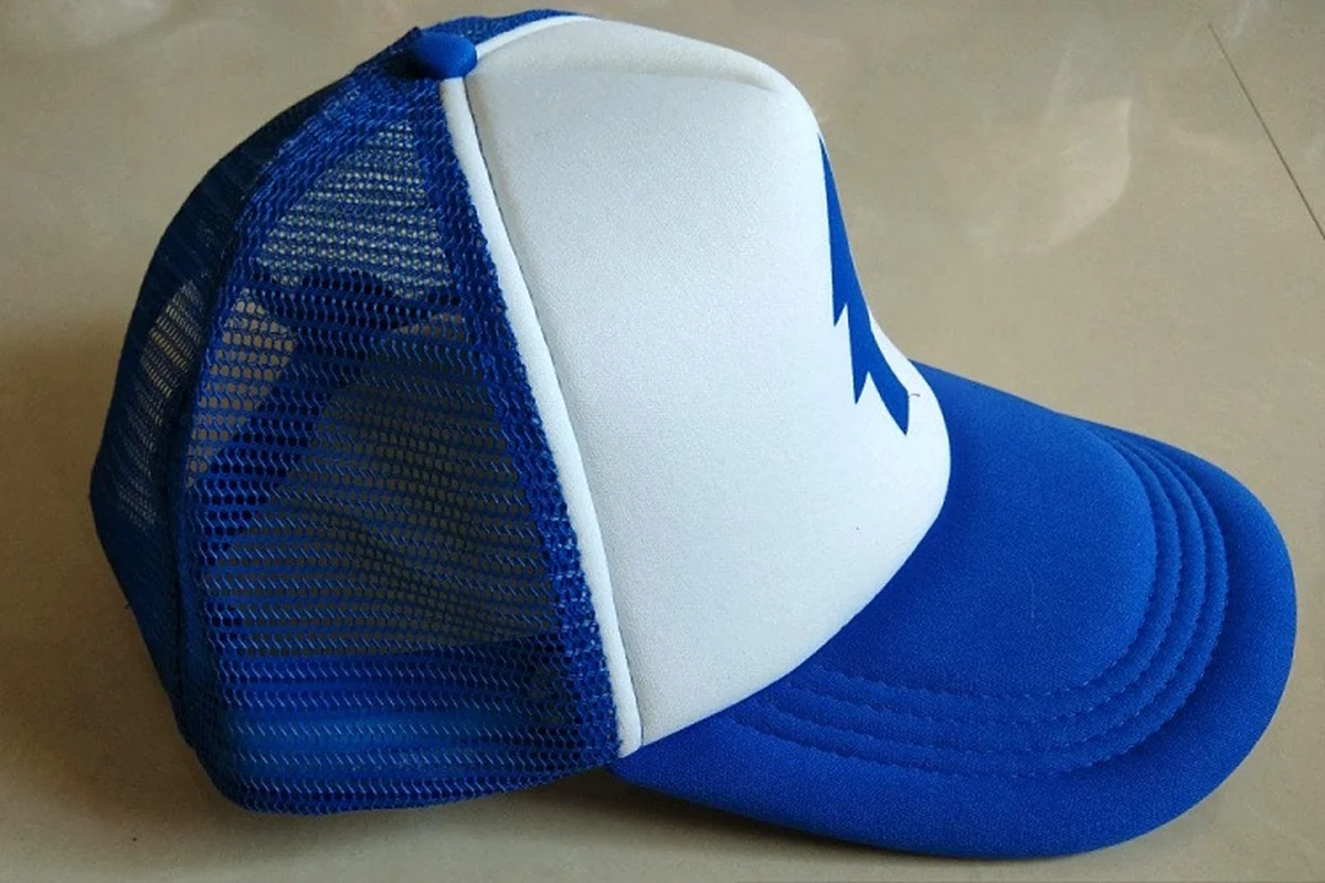 1pcs Baseball CapFashion Summer Sport Cool Mesh Net Hat Cool Pine Gravity Baseball Same Parent-child Dupu Blue Falls Cap_voghion.com