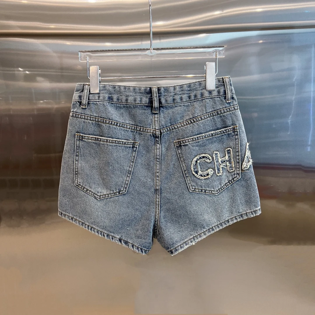 

2023 Classic Style Women's High-end Clothing Fashion Simple y2k Slim Denim Shorts 1452