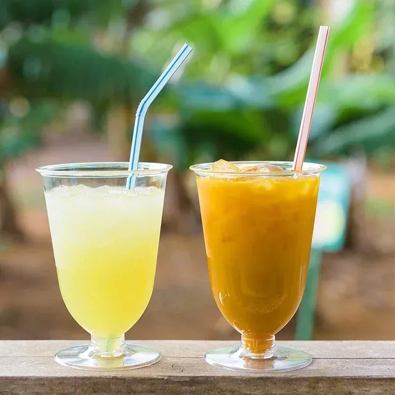 Description Picture 6 of itemMulticolor Disposable Straws Flexible Plastic Drinking Straws for Milk Tea Juice Cocktails Wedding Party Bar Kitchen Supplies