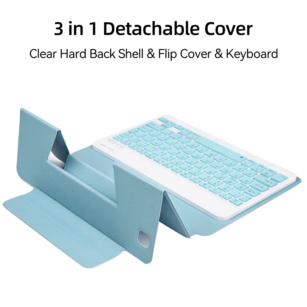 para Ipad Case de Teclado para Ipad Mini 9.7 5th 6th 10.2 7th 8th 9th 3rd 4th 5th 10.5 10.9 Pro 11 ar Separação Magnética Capa - Imagem 5