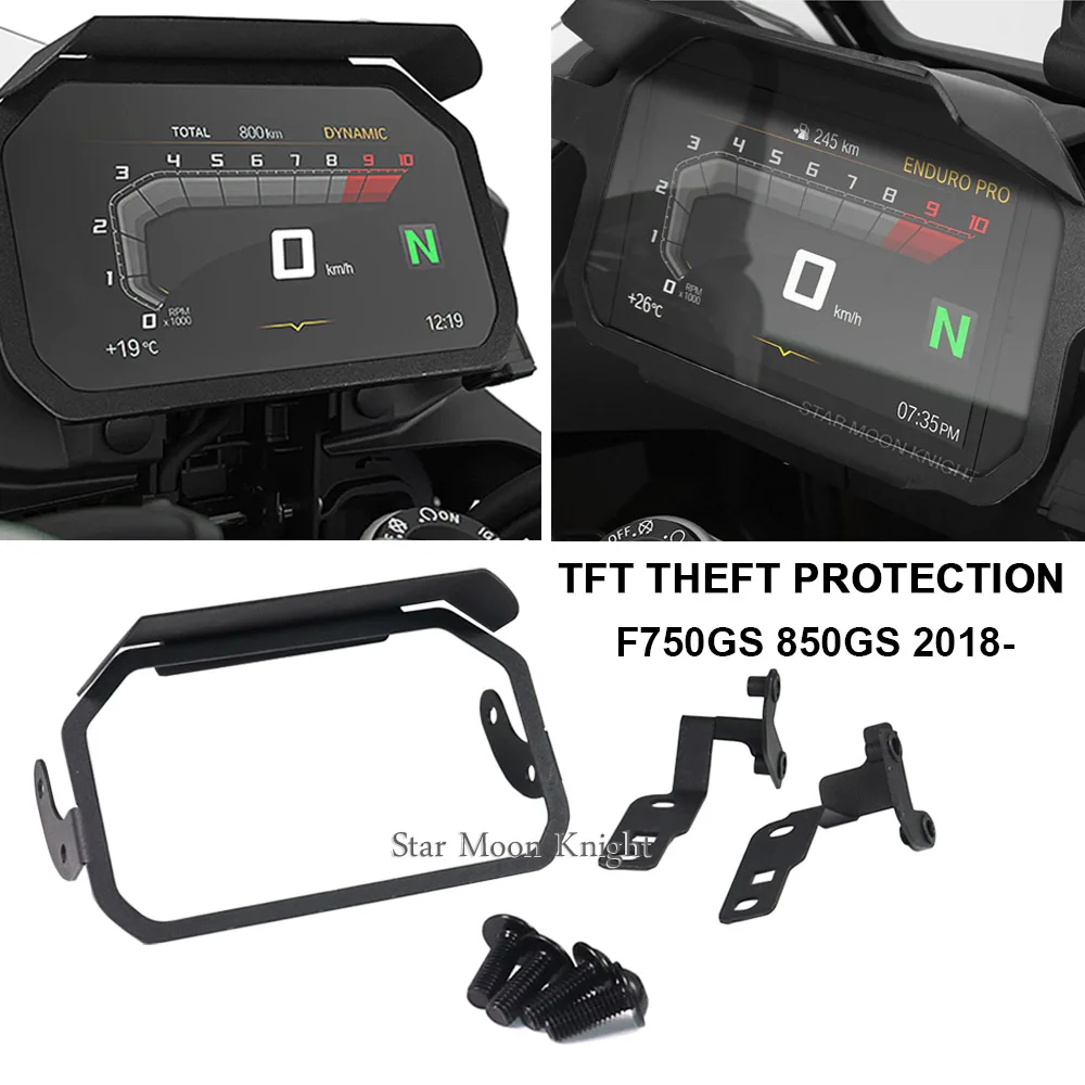 

CNC Meter Anti-theft Frame Screen Protector Instrument Guard Shield TFT Theft Protection For BMW F750GS F850GS 2018 - 2022-