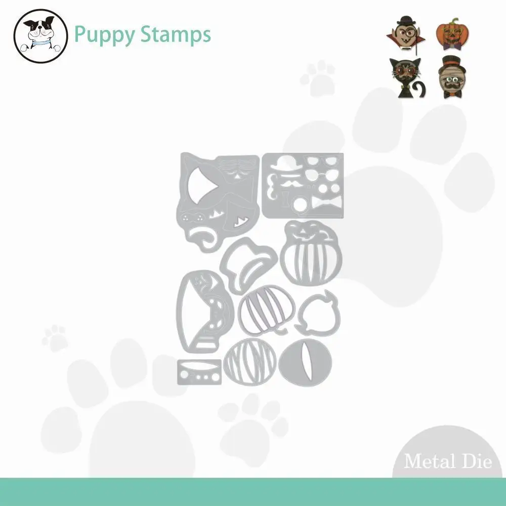 

Металлические пресс-формы в виде тыквы на Хэллоуин, наборы для изготовления поздравительных открыток, украшение, Новое поступление 2024