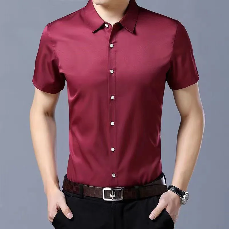 Men's Smart Casual Plaid Long Sleeve Shirt - Stylish Lapel Design