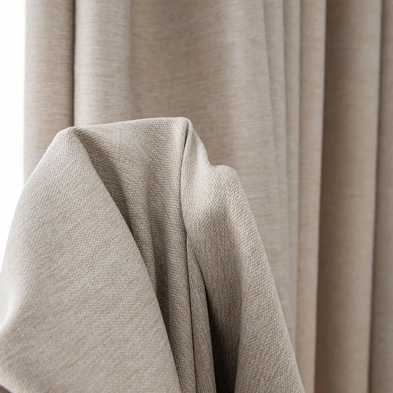 Bedroom Full Blackout Soundproof Curtain Balcony Bay Window Drapes Simple Living Room Drape Large Area Study Thickened Curtains blackout curtains