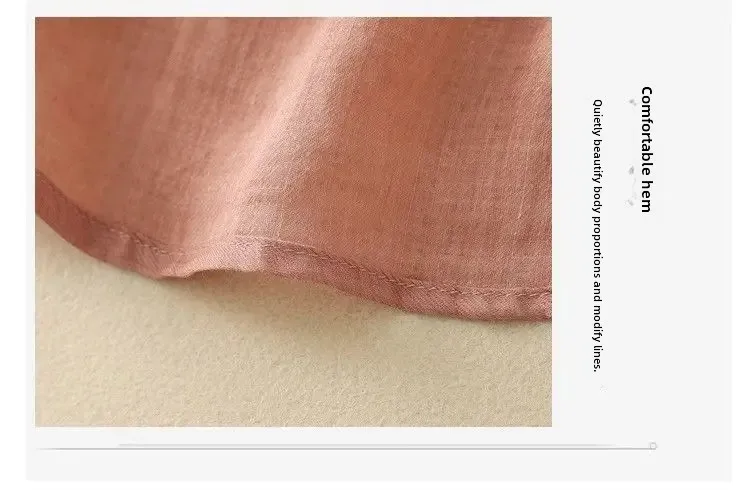 Women's Cotton Linen Loose Fit Button up Shirts