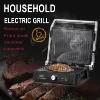 BBQ Electric Contact Grill Waffle Maker Griddle And Panini Press Kitchen Barbecue Griddle Smokeless Baking Barbecue Sonifer 2