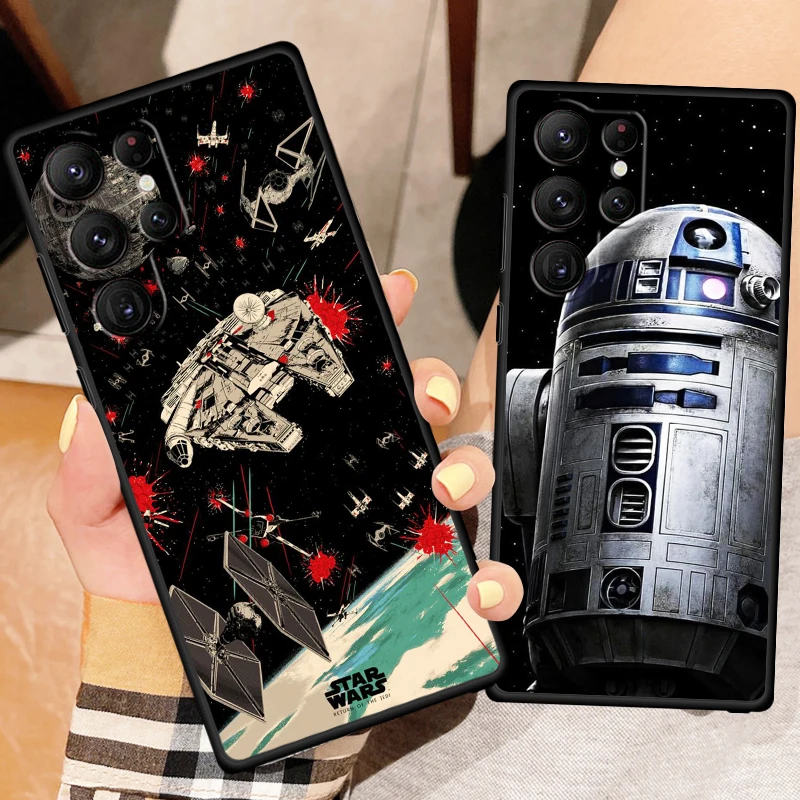 Disney hvězda wars pro Samsung galaxy S24 S23 S22 S21 S20 fehu S10 S9 S10E S8 plus uitra lite 5G černá telefon pouzdro