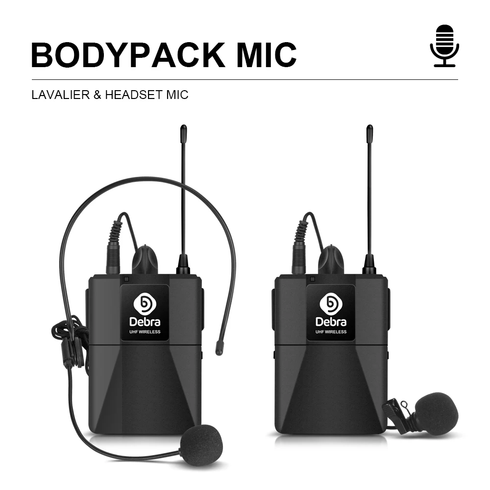 Audio AU800 UHF Wireless Microphone System 8 Channels Handheld or Lavalier Unlim