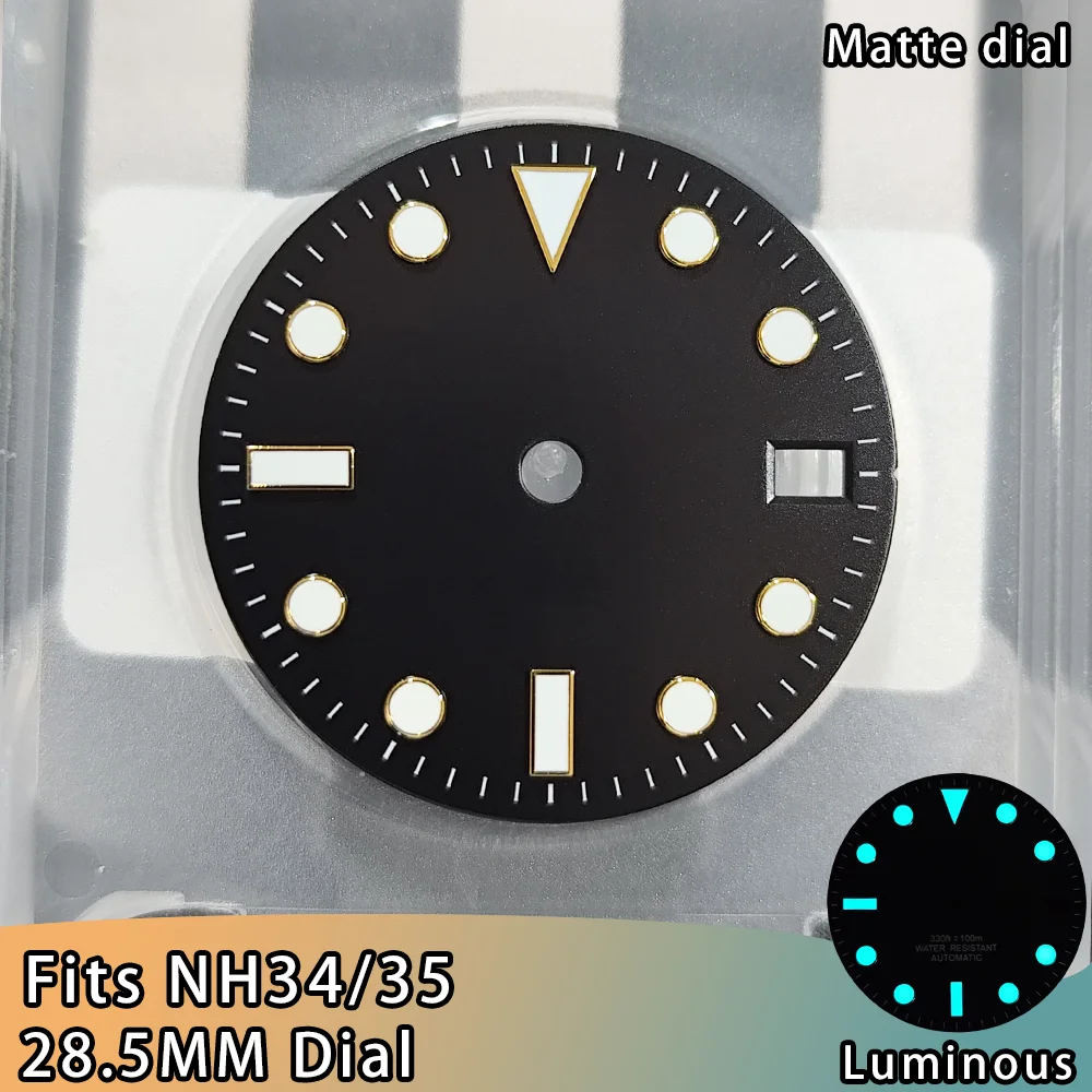 Enhanced White Watch Dial with BGW9 Blue Luminous Feature - 28.5mm