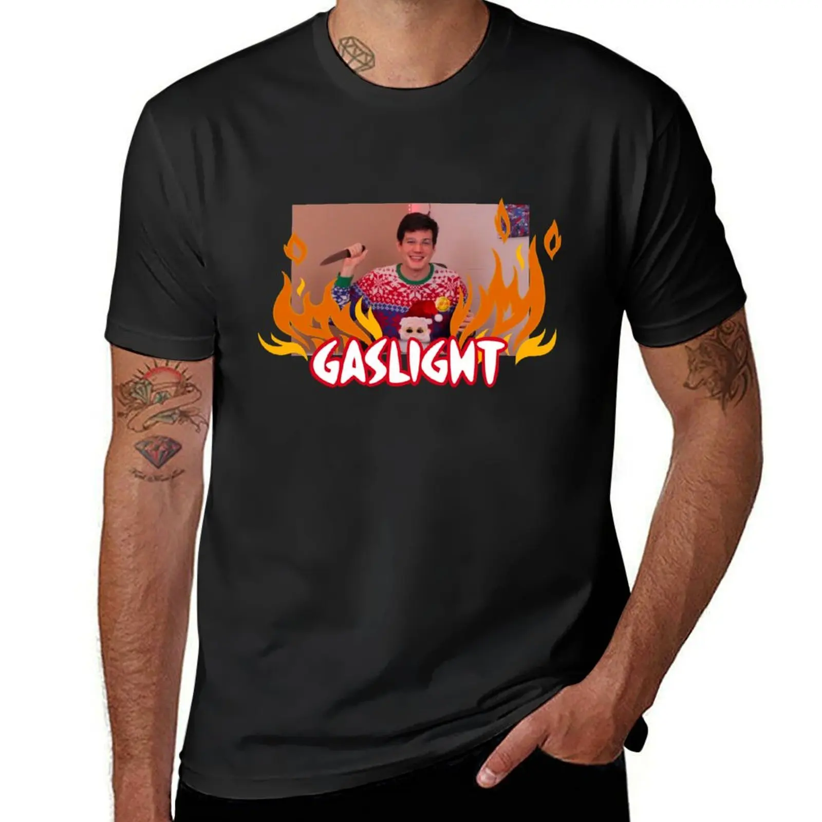 

ted nivison gaslight T-Shirt vintage clothes new edition hippie clothes slim fit t shirts for men