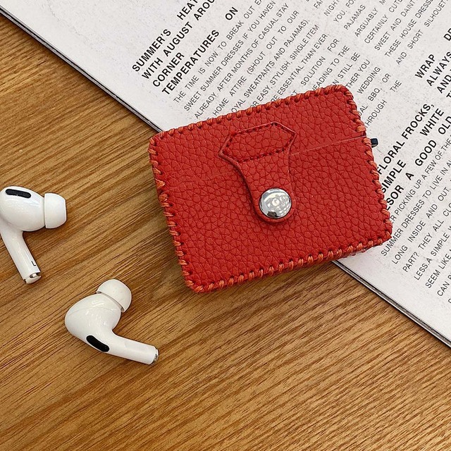 Lychee Pattern Leather Case for Apple AirPods 1/2/Pro Earphone Protective Bag Charging Box Cover for AirPod 3 2021 Fundas