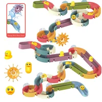 Baby DIY Assembling Track Slide Suction Cup Toys Bath Tub Toys Baby Bathroom Bathtub Shower Toy Set Duck Water Toys for Children 1