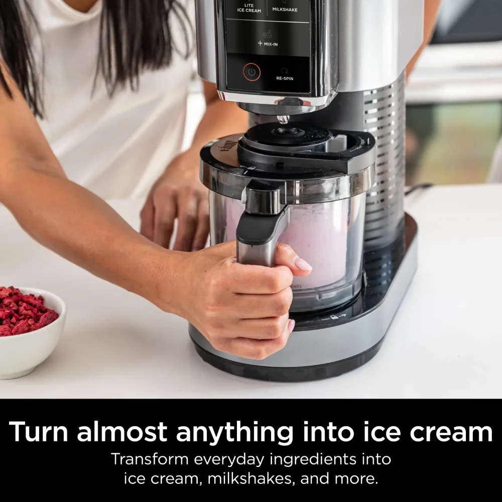 Ninja NC301 CREAMi Ice Cream Maker, for Gelato, Mix-ins, Milkshakes,  Sorbet, Smoothie Bowls & More, 7 One-Touch Programs - AliExpress