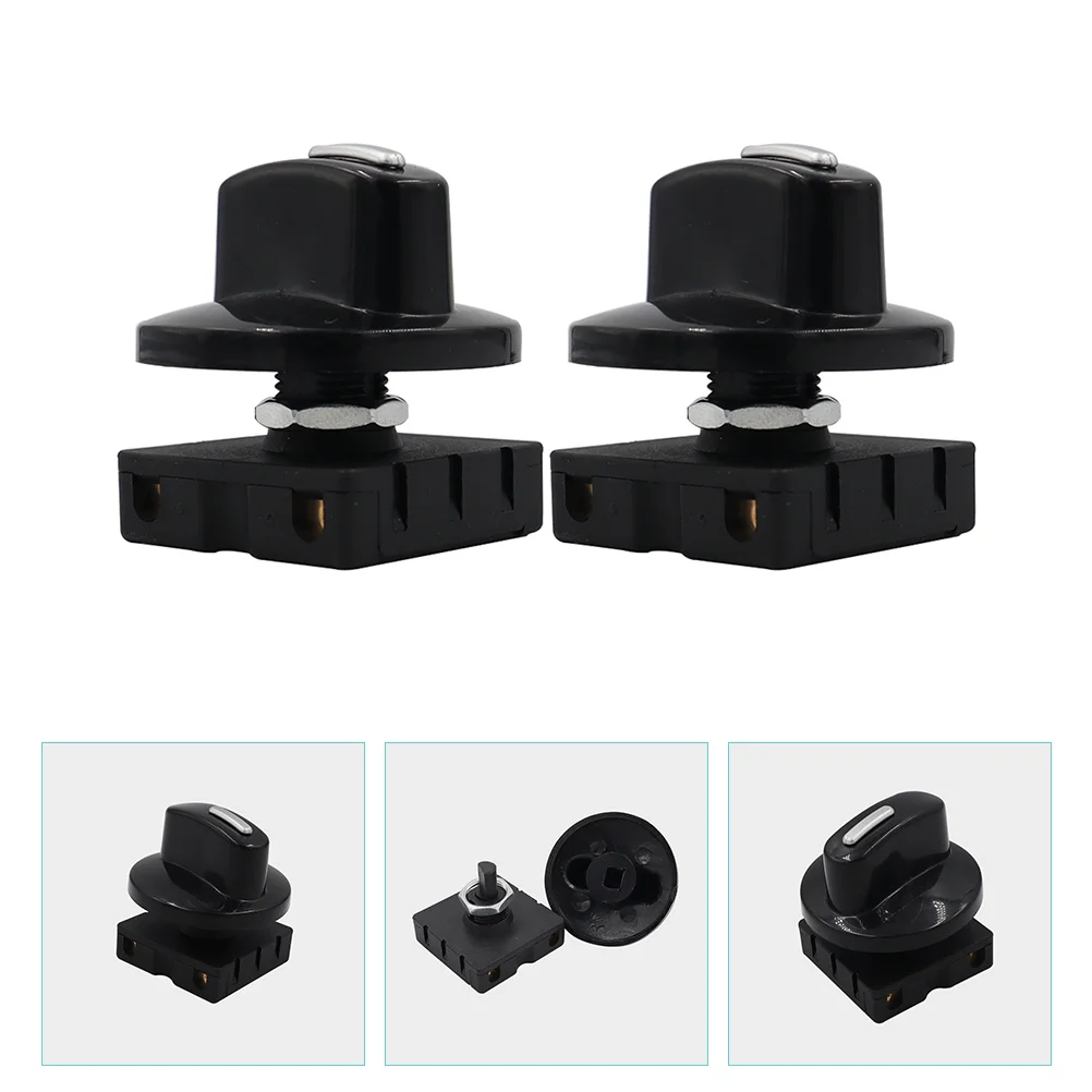 

2 Sets Rotary Speed Switch Fan Control with Knob Spiral Fan Selector Abs Replacement