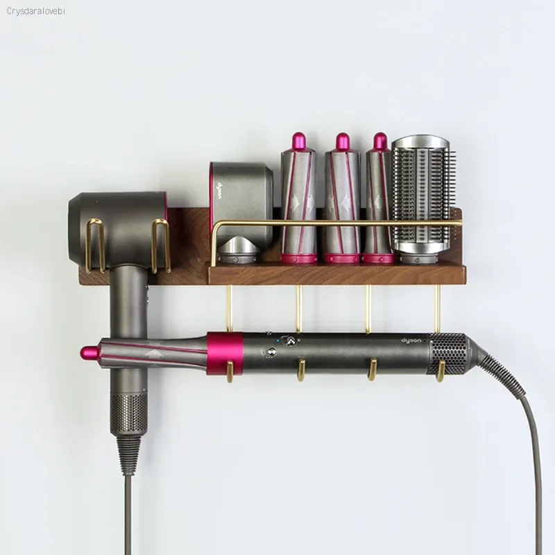 

Настенный держатель для сушки волос для Dyson сверхзвуковой фен для волос грецкий орех бук деревянный держатель для сушки волос аксессуары для ванной комнаты стойка