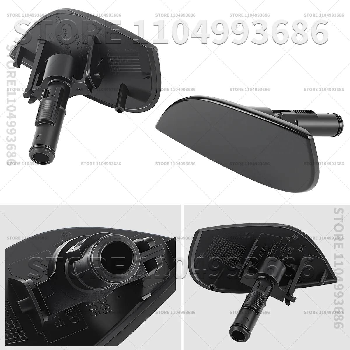 2015-2018 포르쉐 마칸 (95B) 헤드라이트 와셔 노즐 홀더 OEM 95B955099A 95B955100A 95B-955-099-A-OEM 95B-955-100-A-OEM