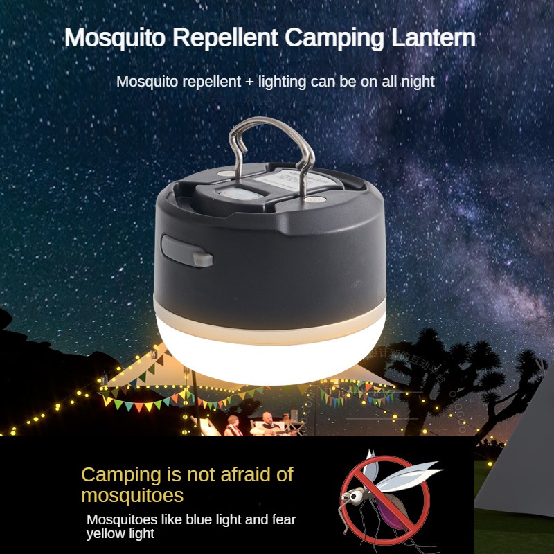 Portable Camping Lantern Rechargeable Powerful Flashlight 3600mA Emergency Work Lamp Outdoor Waterproof Mosquito Repellent light