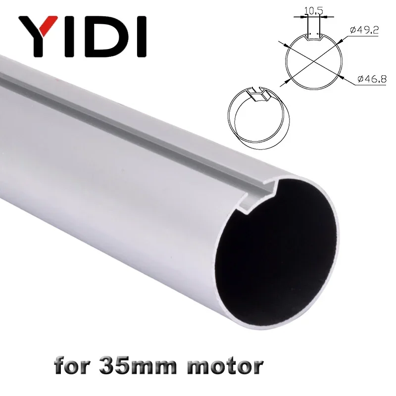 50mm Aluminum Alloy Tube for Roller Blinds 35mm Curtain Motor