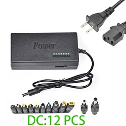 Universal Laptop AC Power Adapter Charger, 96W-100W, DC 12V-24V, 4A-5A (96W 12DC US Cable)