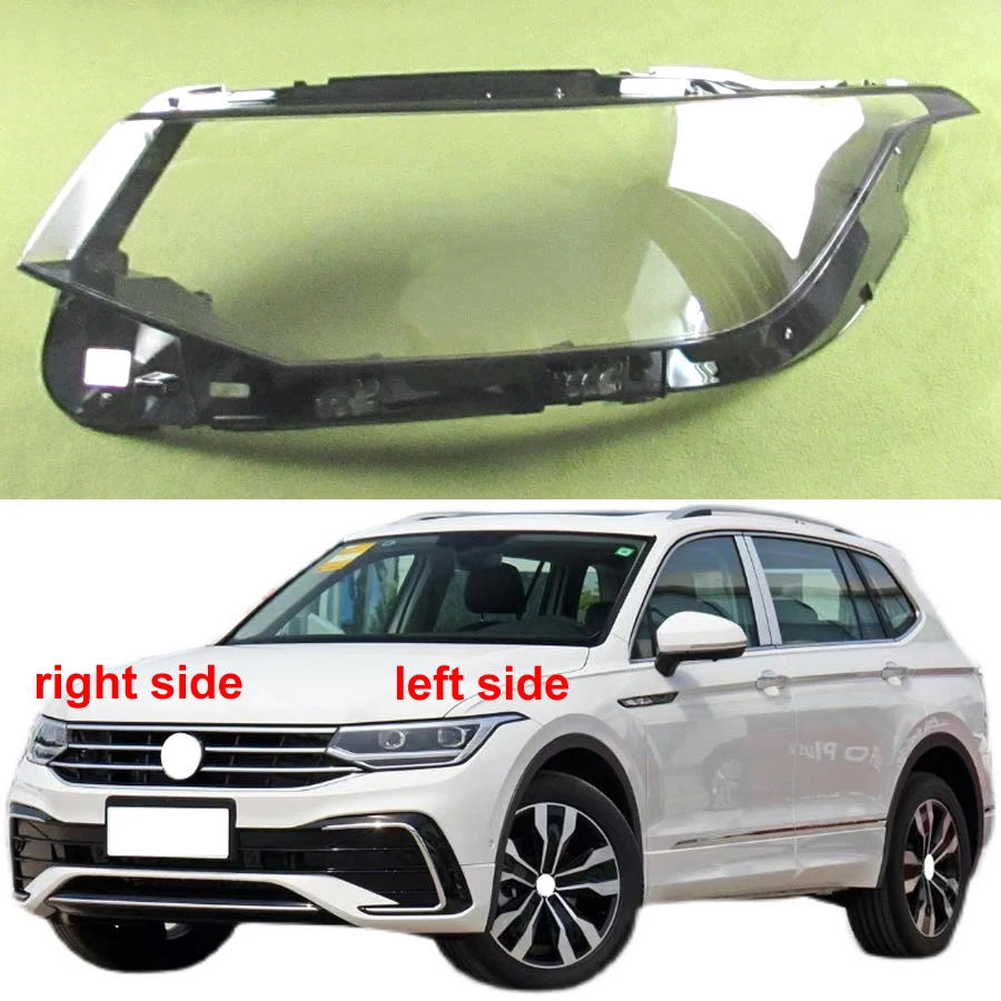 

For Volkswagen Vw Tiguan L 2022 Halogen Front Headlamps Cover Transparent Headlight Shell Plexiglass Replace Original Lampshade