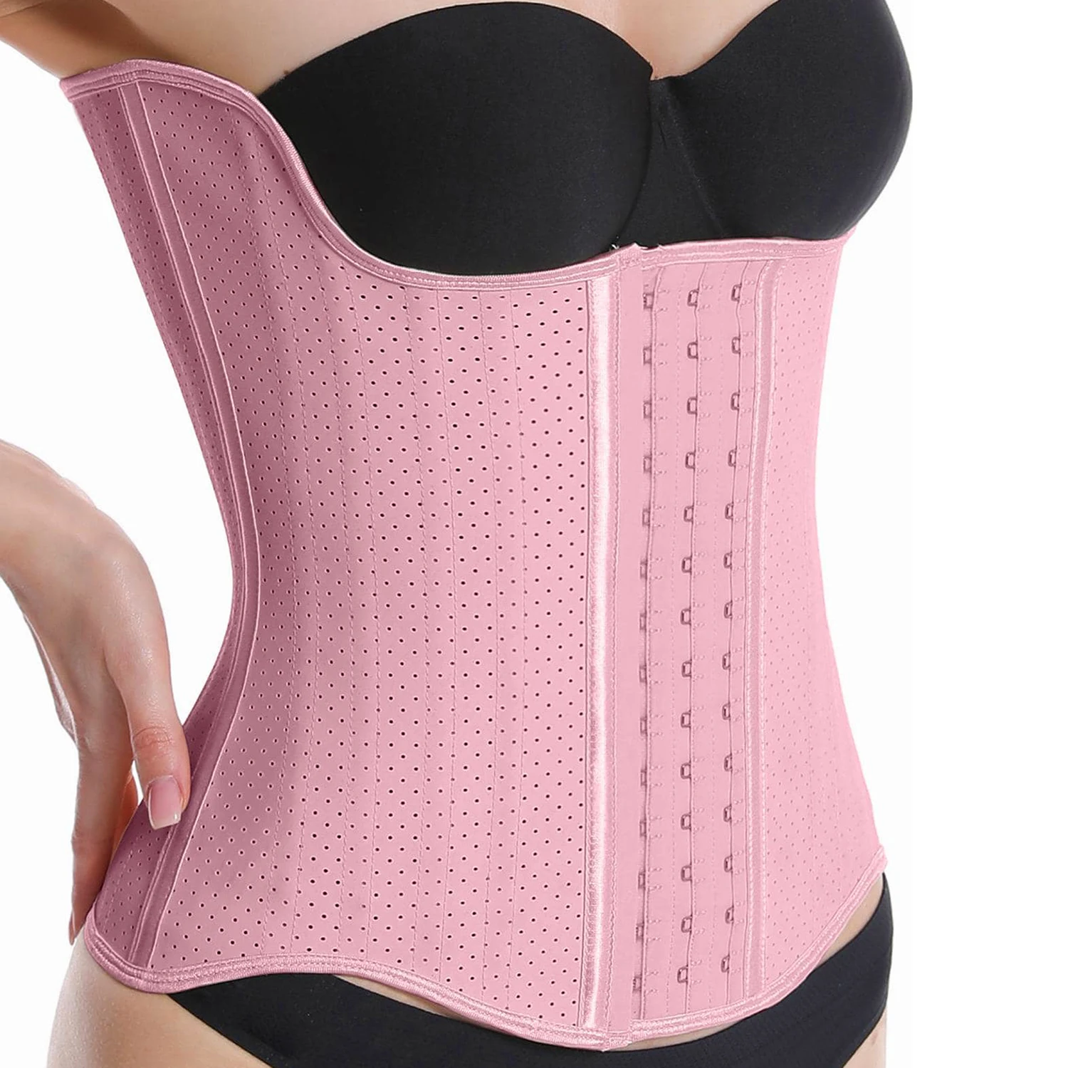 

Fajas Colombians Latex Waist Trainer Corset Slimming Waist Cincher 25 Steel Bone Body Shapewear Women Flat Belly Slimming Sheath