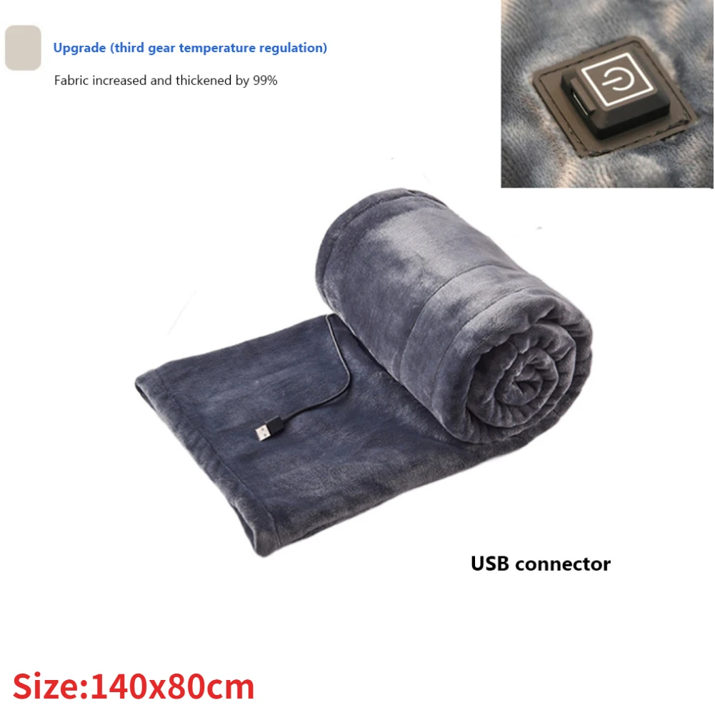 USB beheizte Decke warme Schal Heiz decken Flanell wasch bar tragbare  Heizkissen Aufwärm decke Wärme matte x 80cm - AliExpress