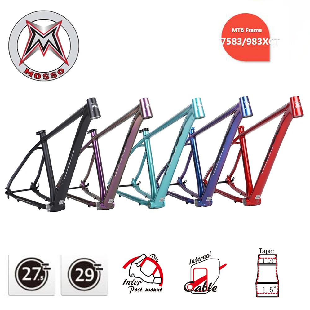 

Рама для горного велосипеда 27,5/29ER Mosso 983/7583XCT из алюминиевого сплава, ультратонкая осевая рама для дискового тормоза 12*148 мм, детали для велосипеда