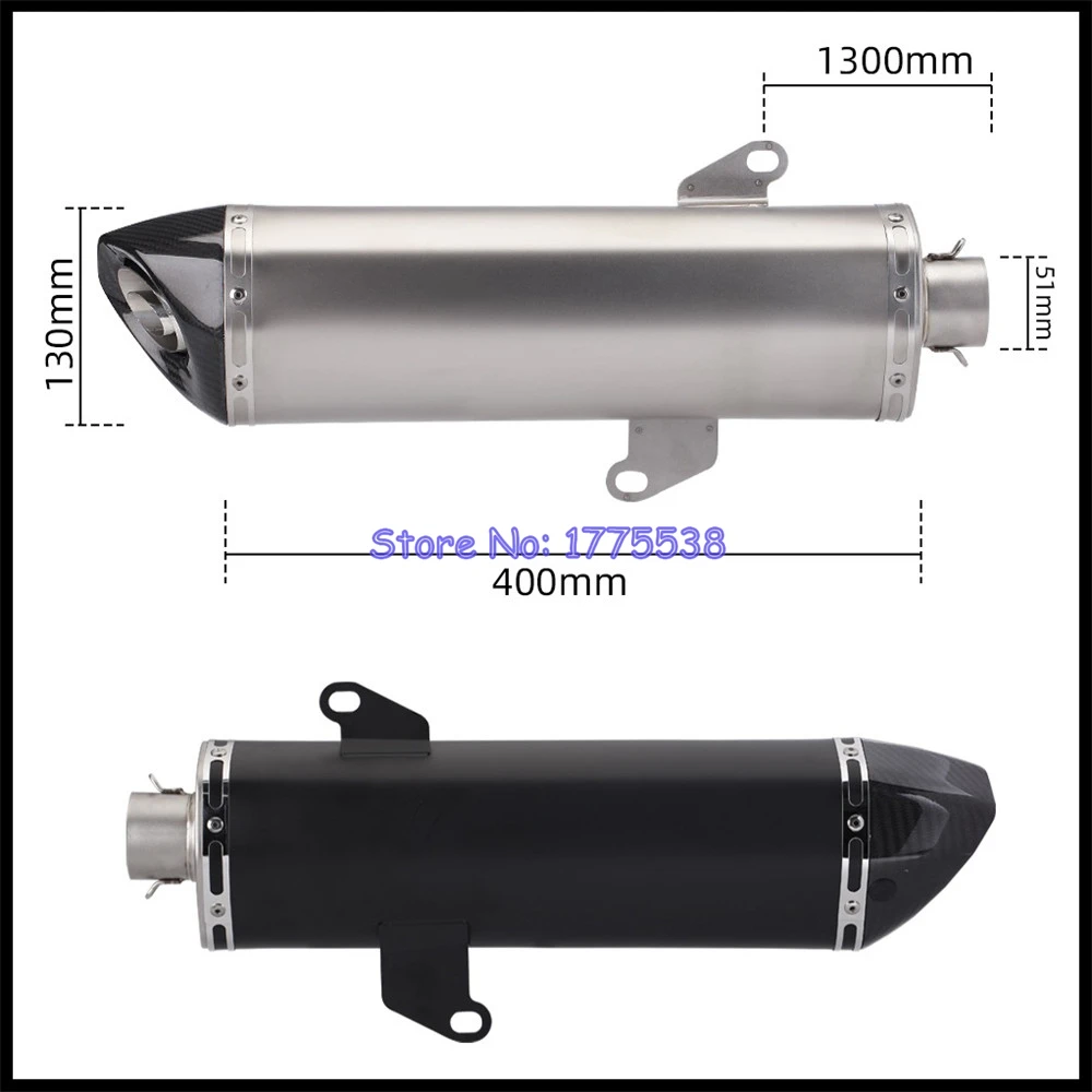 For HONDA Forza350 NSS350 2021-2024 ADV350 2022-2024 Motorcycle Exhaust System Link Pipe Escape Moto Muffler Carbon DB Killer - Image 2
