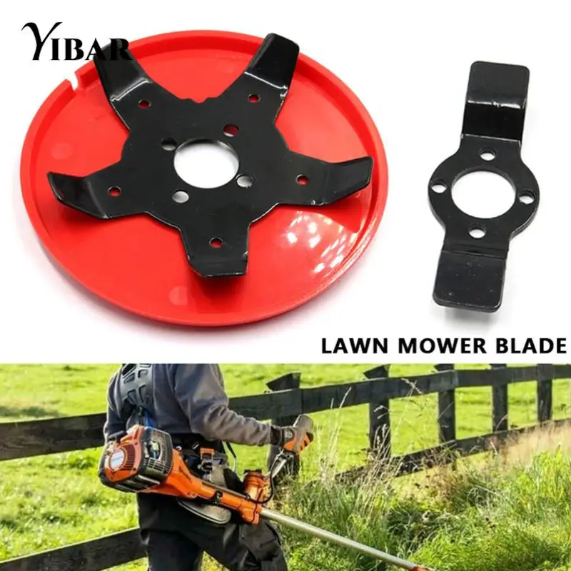 

5-tooth Blade Garden Mower Multi-function Weeding Disc 65Mn Steel Dual-purpose Cutting Head Trimmer