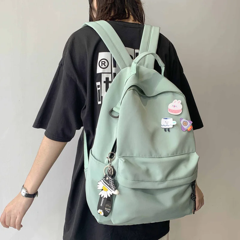 

Casual nylon Women Backpack Large capacity School Bags For Teenagers Girls Top-handle Book bag Daypack mochila female travel