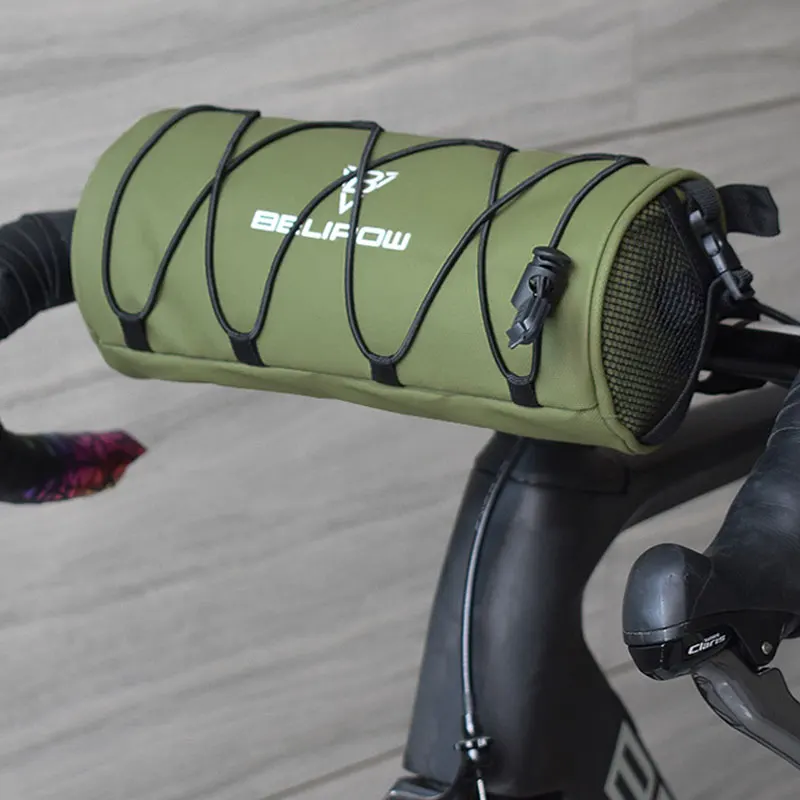 2L/5LBike Handlebar Bag with Waterproof Rain Cover Front Bike Bag for Bicycles - Water-resistant Dual Zippers Mountain Road bike