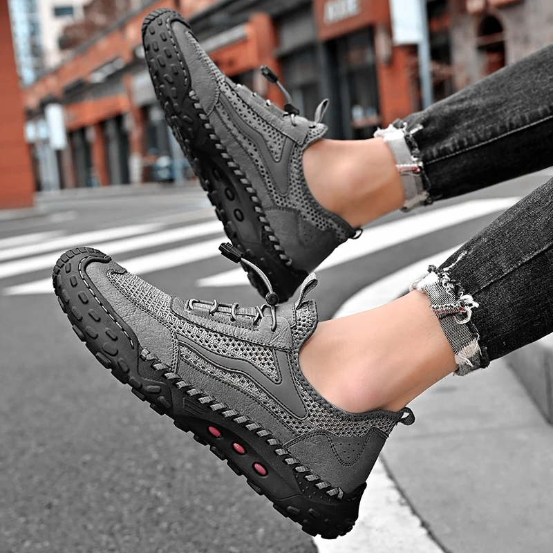 Summer Breathable and Comfortable Sports Shoes Men's Golf Shoes Outdoor Track and Field Golf Walking Shoes Men's Sports Shoes