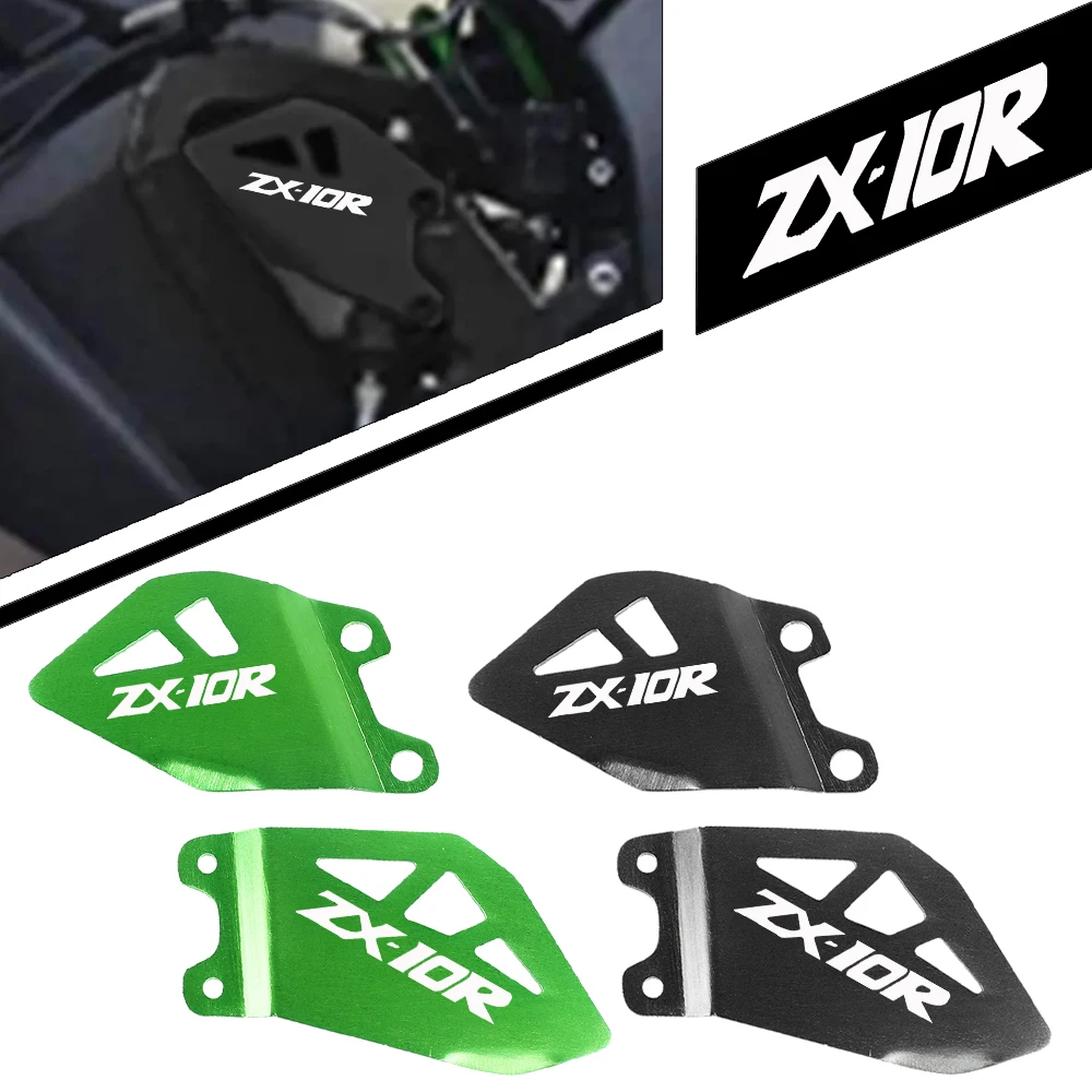 

FOR KAWASAKI NINJA ZX10R ZX10RR 2011-2020 2018 2019 08 Foot Peg Heel Plates Guard ZX-10R ZX-10RR Footrest Hanger Pedal Protector