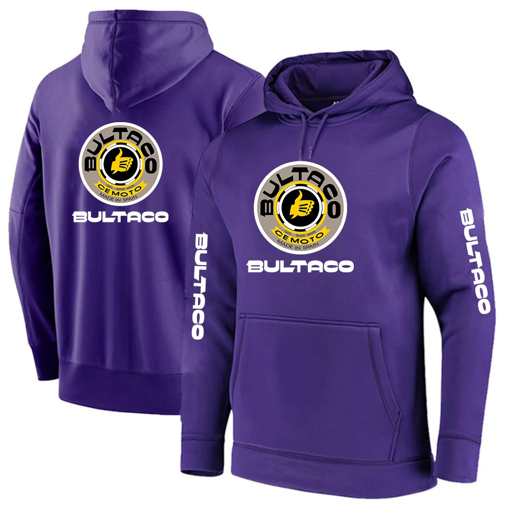 Bultaco Cemoto Motorcycles 2023 New Stly Men Spring Autumn Print Solid Color Pullover Hoodies Comfortable Fabric Designe Tops 3