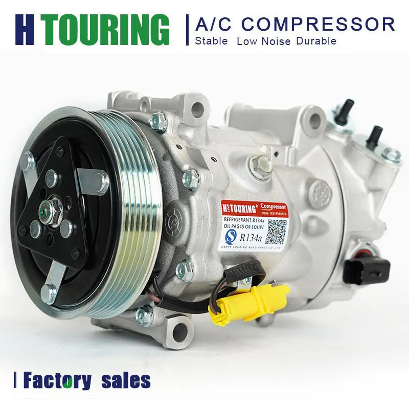 Compressore Ac Sd7C16 Per Peugeot 207 208 308 3008 508 5008 Citroen C3 C4 C5 6453Zz 9800839580 9800840180 9819711680 9822826880