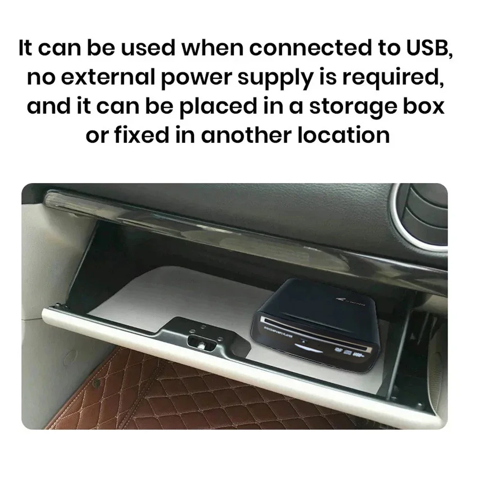 External Car DVD CD Player For MP5, LED TV, PC and Most Cars As Tesla Model 3 2019-2021 Portable CD Player with USB Power — view 3