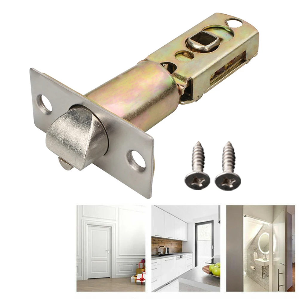 Description Picture 3 of item1 Pc Lock Latch Three-pole Ball Lock Tongue Bathroom Lock Cylinder Aluminum Alloy Door Kitchen Bathroom Door Lock //