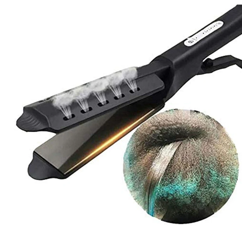 High Quality Professional Steam Straightener Salon Women'S Styling Tool Portable Ceramic Coated Steam Straightener 4