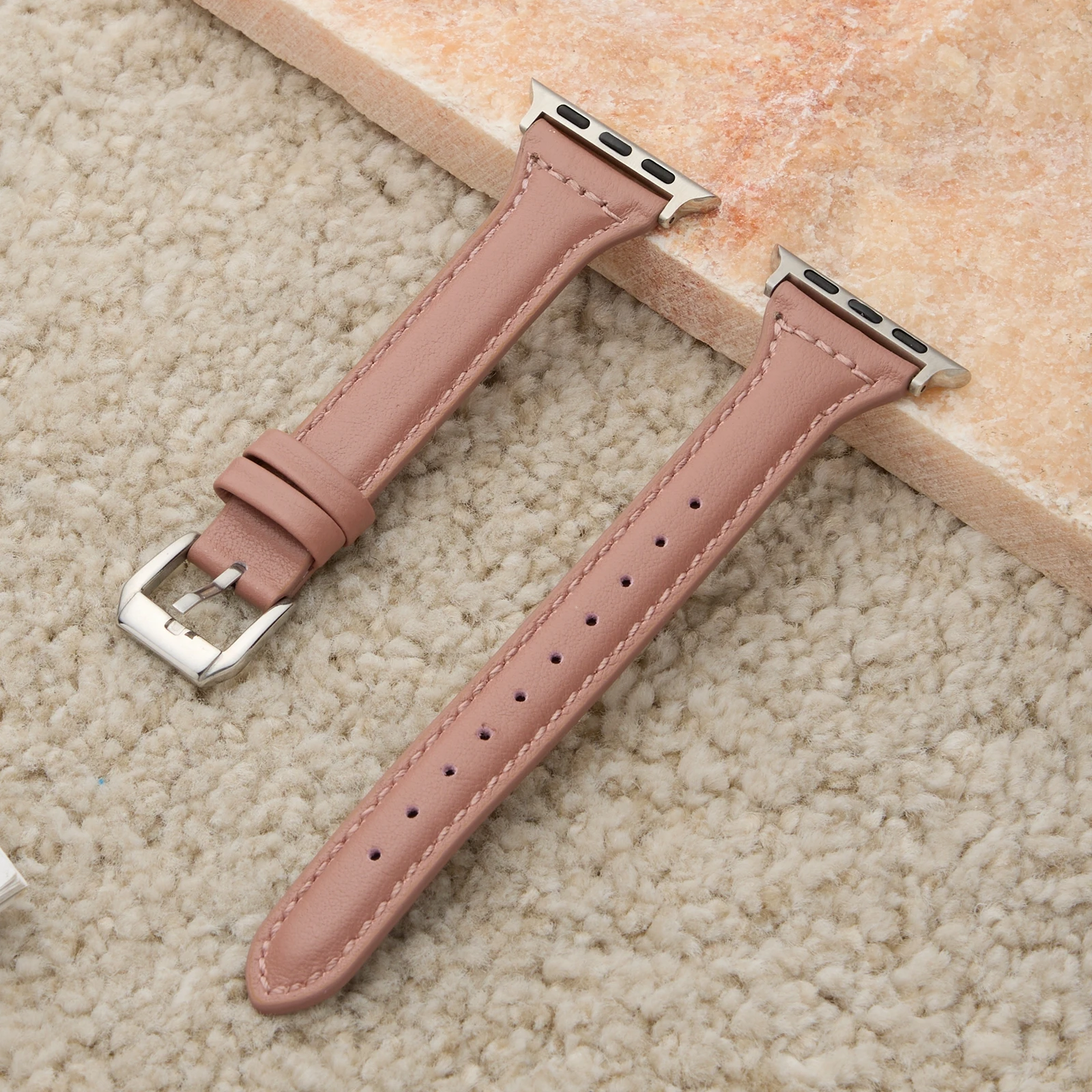 Women's Leather Loop Watch Band