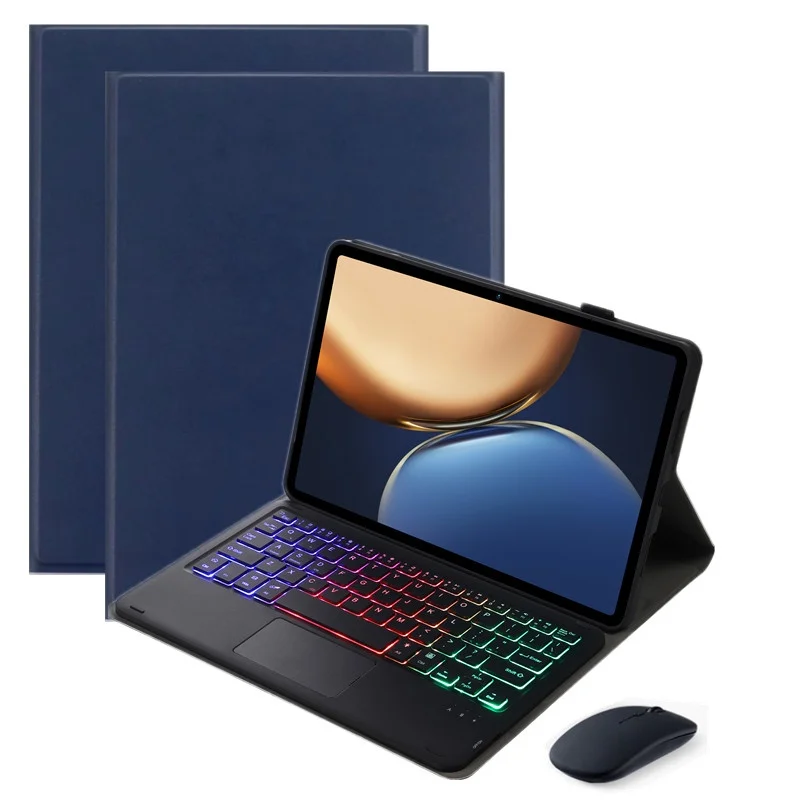 

Чехол Funda для Lenovo Tab M10, клавиатура 3-го поколения Tb328fu Tb328xu, сенсорная панель, радужная клавиатура с подсветкой для Lenovo Tab M10 Gen 3, чехол