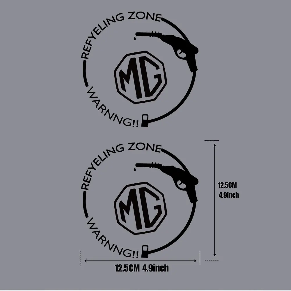 모리스 가라지 MG ZS 사이버스터 MG4 EV ES5 HS ONE GT GS MG3 용 자동차 3D 스타일링 PVC 로고 차체 연료 탱크 캡 엠블럼 장식 스티커