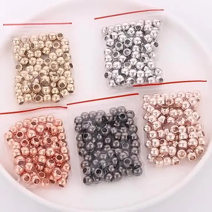 100 Stück Dreadlock-Perlen 8mm – Gold & Silber Für Flechtfrisuren
