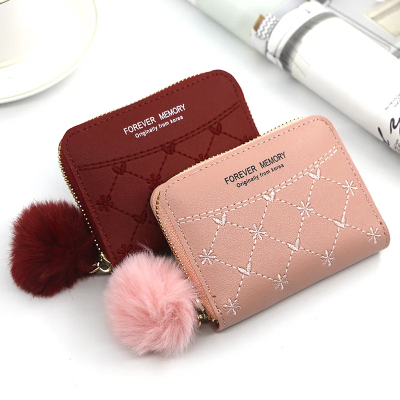 Monedero Mujer Pequeño Cartera Mujer SENDEFN Cuero - Con Bloqueo RFID, 16 Ranuras | Monedero Con Cremallera, Compacto Cartera Compacta Ranuras